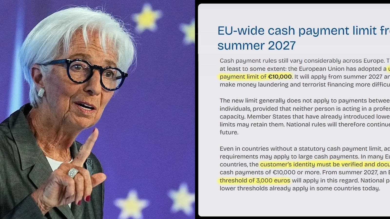 Paiements en liquide : l'Europe plafonne à 10 000 euros, la France déjà à 1 000