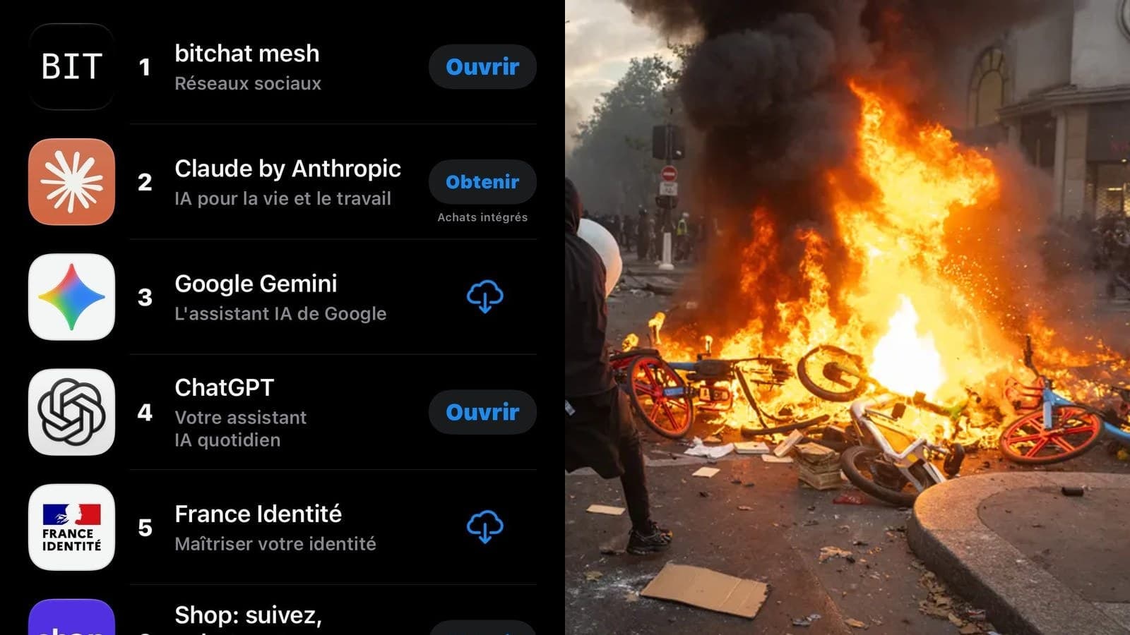 Bitchat, l'application Bluetooth de Jack Dorsey, bondit en tête des téléchargements en France après la menace de suspension des réseaux sociaux