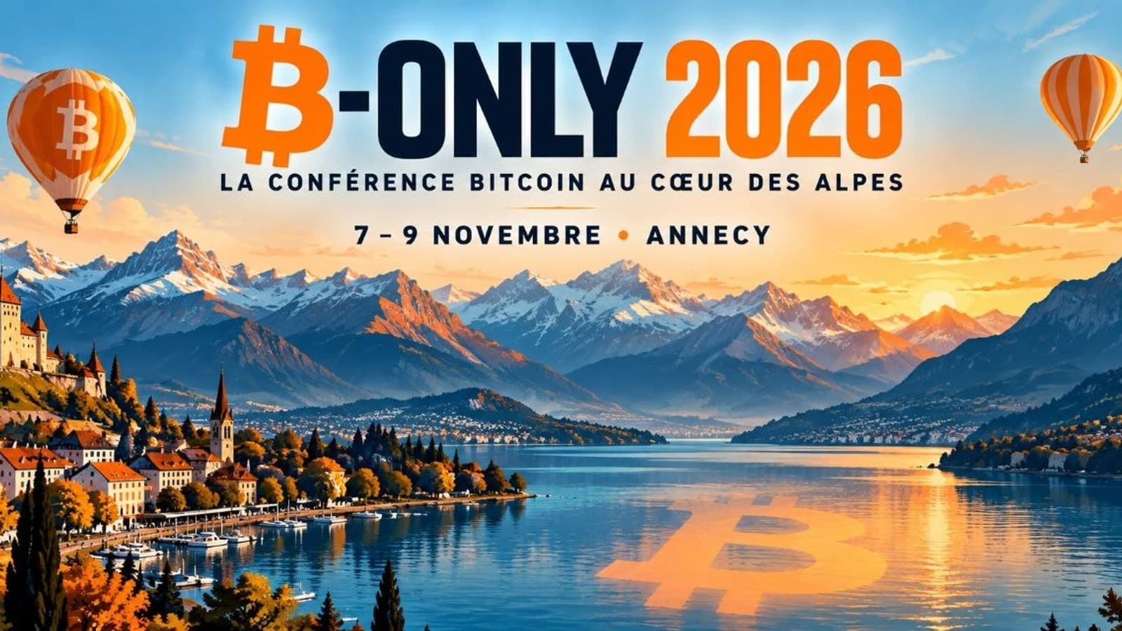 Upside partenaire de B-Only 2026, trois jours de Bitcoin à Annecy